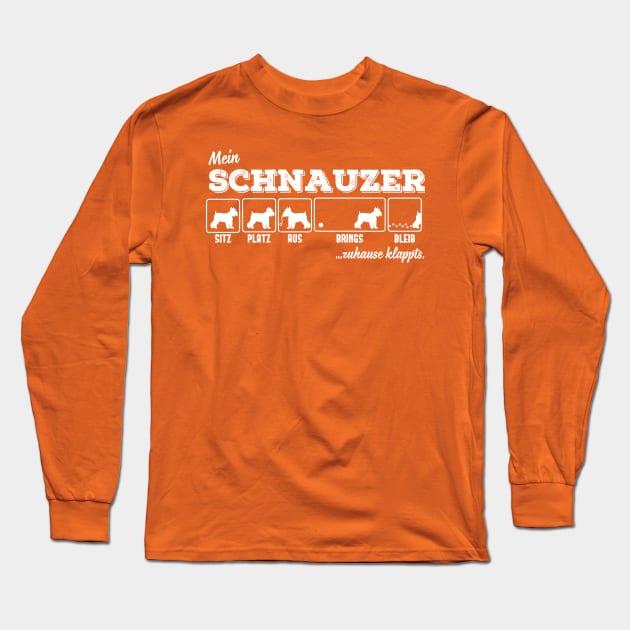 Schnauzer Long Sleeve T-Shirt by nektarinchen